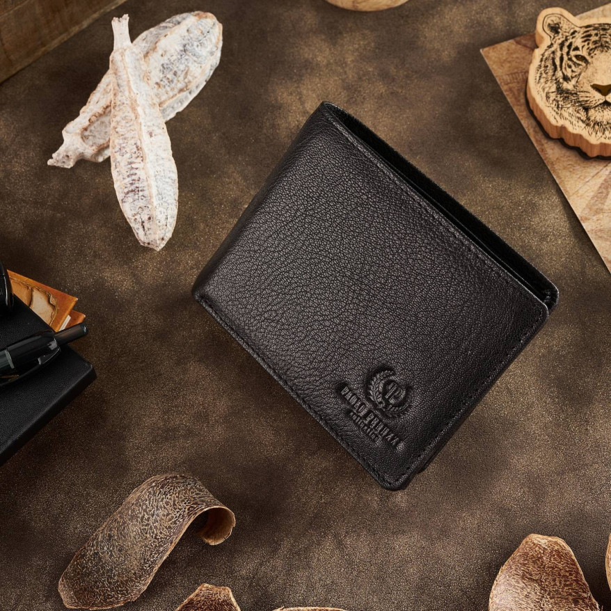 Zestaw prezentowy dla niego ZUP-76-BL SASZETKA MĘSKA NA RAMIĘ T-74 I SKÓRZANY PORTFEL MĘSKI T-79