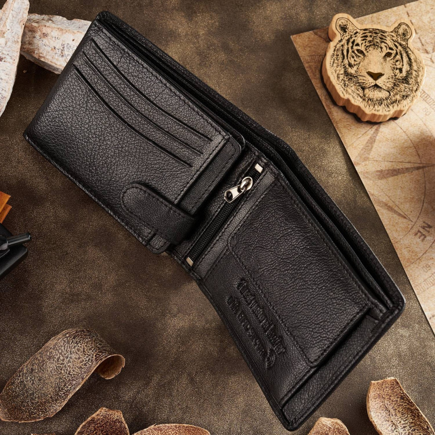 Zestaw prezentowy dla niego ZUP-76-BL SASZETKA MĘSKA NA RAMIĘ T-74 I SKÓRZANY PORTFEL MĘSKI T-79