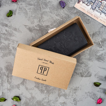 PORTFEL VINTAGE DAMSKI SKÓRZANY PAOLO PERUZZI T-44-BL