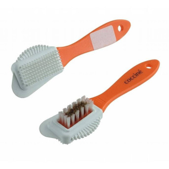 ZESTAW ZES-11 SZCZOTKA I PIANKA CZYSZCZĄCA DO ZAMSZU I NUBUKU COCCINE