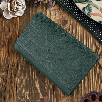 SKÓRZANY PORTFEL DAMSKI Z OCHRONĄ RFID PAOLO PERUZZI IN-57-GR