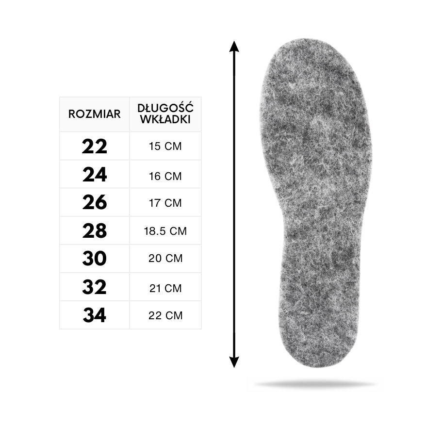 R. 30 - WKŁADKI DZIECIĘCE FELT BASIC 6.5 MM 14W30 PAOLO PERUZZI