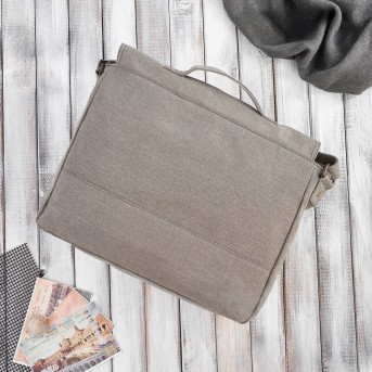 Torba męska na laptopa ze skóry wegańskiej Paolo Peruzzi E-08-MC