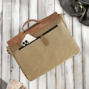 TORBA MĘSKA NA RAMIĘ ZE SKÓRY WEGAŃSKIEJ PAOLO PERUZZI E-07-MC