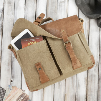 TORBA MĘSKA NA RAMIĘ ZE SKÓRY WEGAŃSKIEJ PAOLO PERUZZI E-07-MC