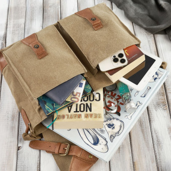 TORBA MĘSKA NA RAMIĘ ZE SKÓRY WEGAŃSKIEJ PAOLO PERUZZI E-07-MC