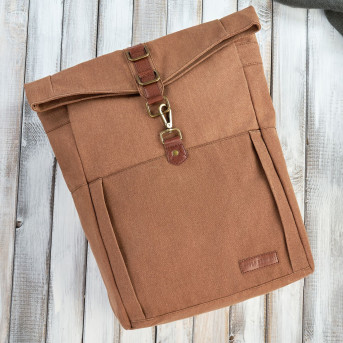 MĘSKI PLECAK MIEJSKI VEGE BRĄZOWY PAOLO PERUZZI E-06-BR