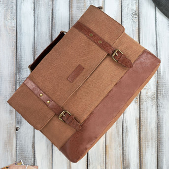 TORBA MĘSKA NA RAMIĘ I DO RĘKI BRĄZOWA PAOLO PERUZZI E-09-BR