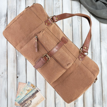 TORBA MĘSKA PODRÓŻNA DUŻA BRĄZOWA PAOLO PERUZZI E-02-BR