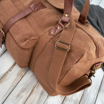 TORBA MĘSKA PODRÓŻNA DUŻA BRĄZOWA PAOLO PERUZZI E-02-BR