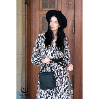 VINTAGE TOREBKA SKÓRZANA DAMSKA NA RAMIĘ PAOLO PERUZZI T-63-HBL