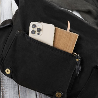 TORBA MĘSKA NA LAPTOPA CZARNA A4 NA RAMIĘ I DO RĘKI PAOLO PERUZZI E-01-BL