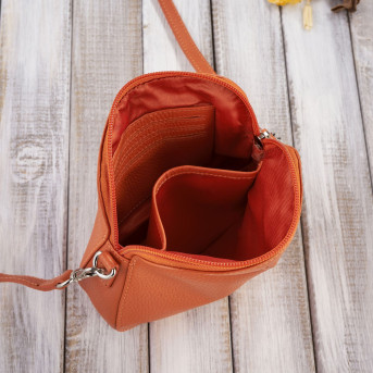 Torebka damska mała skórzana IN-61 torebeczka damska ze skóry naturalnej PAOLO PERUZZI