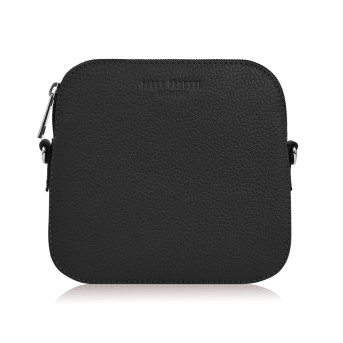 TOREBECZKA DAMSKA NA RAMIĘ ZE SKÓRY CZARNA MAŁA IN-61-BL PAOLO PERUZZI Torebka damska listonoszka