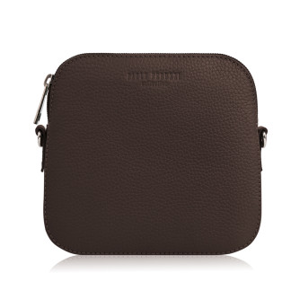 TOREBECZKA DAMSKA SKÓRZANA NA RAMIĘ BRĄZOWA IN-61-BR PAOLO PERUZZI Torebka damska listonoszka