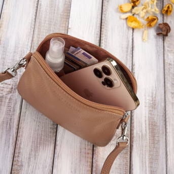 Torebka damska mała skórzana IN-61 torebeczka damska ze skóry naturalnej PAOLO PERUZZI