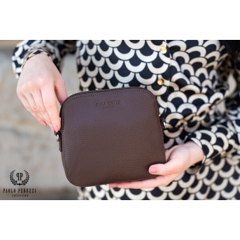Torebka damska mała skórzana IN-61 torebeczka damska ze skóry naturalnej PAOLO PERUZZI