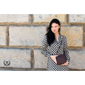 Torebka damska mała skórzana IN-61 torebeczka damska ze skóry naturalnej PAOLO PERUZZI