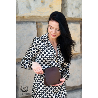 Torebka damska mała skórzana IN-61 torebeczka damska ze skóry naturalnej PAOLO PERUZZI