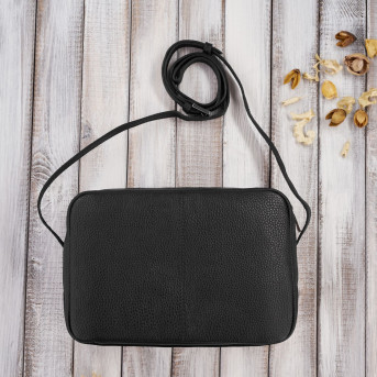 LISTONOSZKA DAMSKA SKÓRZANA NA RAMIĘ CZARNA PAOLO PERUZZI IN-62-BL