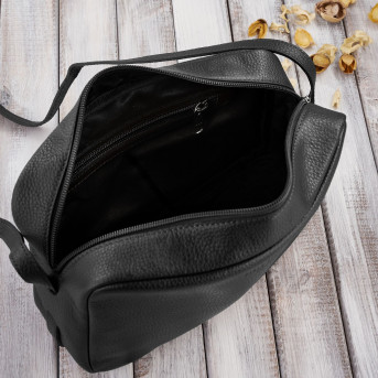 LISTONOSZKA DAMSKA SKÓRZANA NA RAMIĘ CZARNA PAOLO PERUZZI IN-62-BL