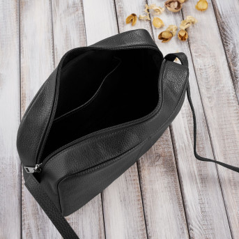 LISTONOSZKA DAMSKA SKÓRZANA NA RAMIĘ CZARNA PAOLO PERUZZI IN-62-BL