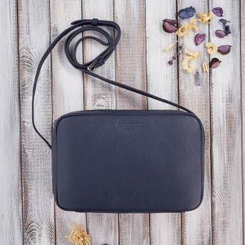 TOREBECZKA DAMSKA SKÓRZANA NA RAMIĘ GRANATOWA PAOLO PERUZZI IN-62-DB