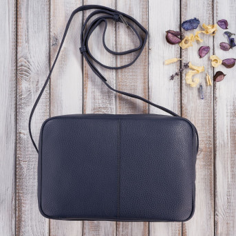 TOREBECZKA DAMSKA SKÓRZANA NA RAMIĘ GRANATOWA PAOLO PERUZZI IN-62-DB