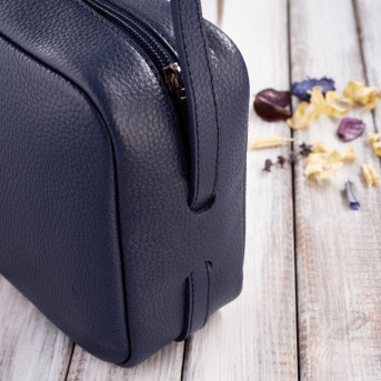 TOREBECZKA DAMSKA SKÓRZANA NA RAMIĘ GRANATOWA PAOLO PERUZZI IN-62-DB