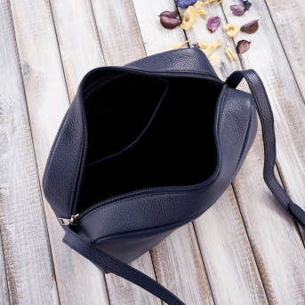 TOREBECZKA DAMSKA SKÓRZANA NA RAMIĘ GRANATOWA PAOLO PERUZZI IN-62-DB