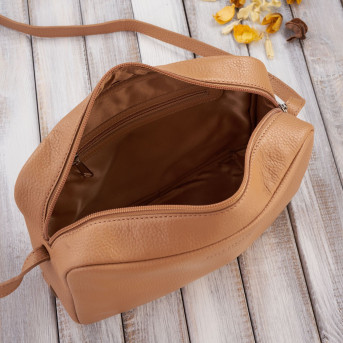 LISTONOSZKA DAMSKA NA RAMIĘ ZE SKÓRY KONIAKOWA PAOLO PERUZZI IN-62-CG