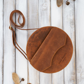 Torebka damska mała T-92-OR torebka damska skórzana na ramię Paolo Peruzzi