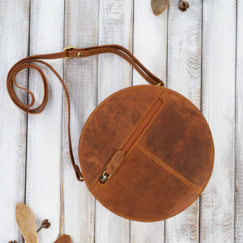 Torebka damska mała T-92-OR torebka damska skórzana na ramię Paolo Peruzzi