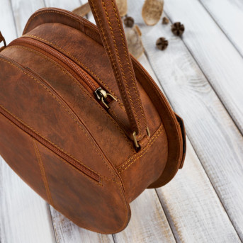 Torebka damska mała T-92-OR torebka damska skórzana na ramię Paolo Peruzzi