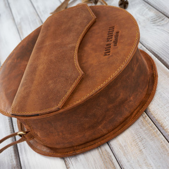 Torebka damska mała T-92-OR torebka damska skórzana na ramię Paolo Peruzzi