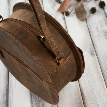 Torebka damska mała T-92-LB torebka damska skórzana na ramię Paolo Peruzzi