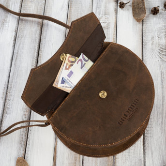 Torebka damska mała T-92-LB torebka damska skórzana na ramię Paolo Peruzzi