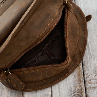 Torebka damska mała T-92-LB torebka damska skórzana na ramię Paolo Peruzzi