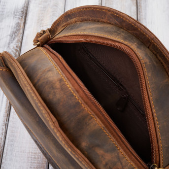 Torebka damska mała T-92-HBR torebka damska skórzana na ramię Paolo Peruzzi