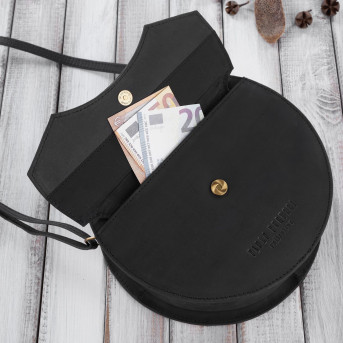 Torebka damska mała T-92-HBL torebka damska skórzana na ramię Paolo Peruzzi