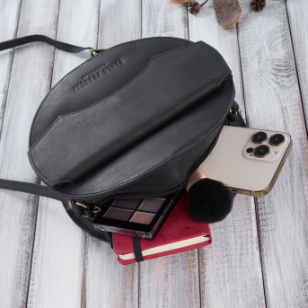 Torebka damska mała T-92-HBL torebka damska skórzana na ramię Paolo Peruzzi