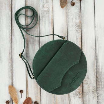 Torebka damska mała T-92-GRN torebka damska skórzana na ramię Paolo Peruzzi