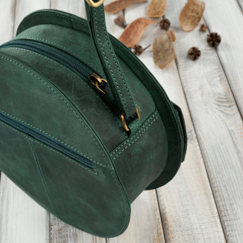 Torebka damska mała T-92-GRN torebka damska skórzana na ramię Paolo Peruzzi