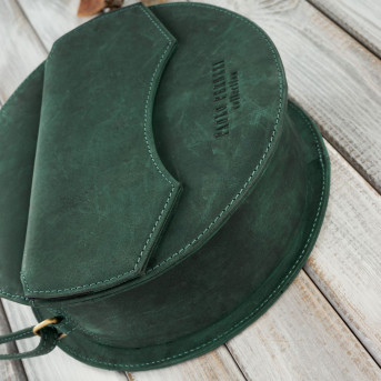 Torebka damska mała T-92-GRN torebka damska skórzana na ramię Paolo Peruzzi