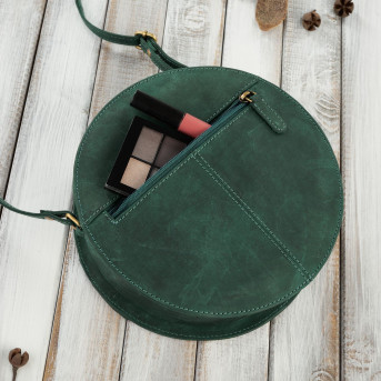 Torebka damska mała T-92-GRN torebka damska skórzana na ramię Paolo Peruzzi