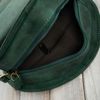 Torebka damska mała T-92-GRN torebka damska skórzana na ramię Paolo Peruzzi