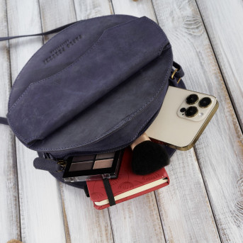 Torebka damska mała T-92-DB torebka damska skórzana na ramię Paolo Peruzzi