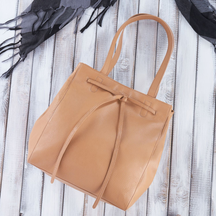 TORBA SHOPPER SKÓRZANA DAMSKA NA RAMIĘ PAOLO PERUZZI IN-64-CG