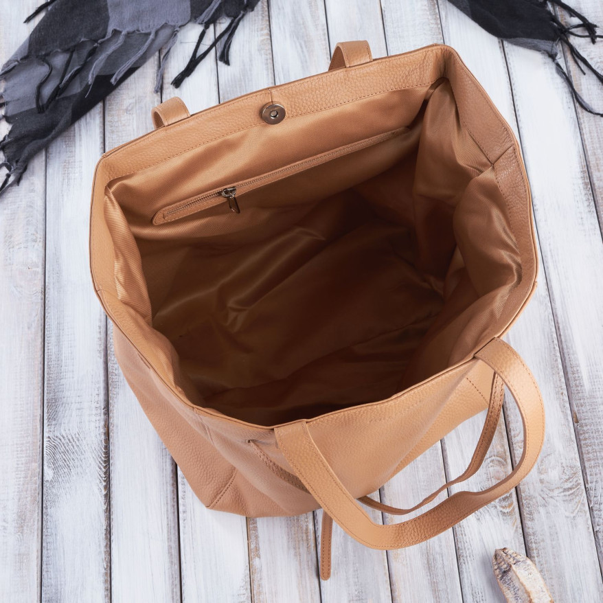 TORBA SHOPPER SKÓRZANA DAMSKA NA RAMIĘ PAOLO PERUZZI IN-64-CG