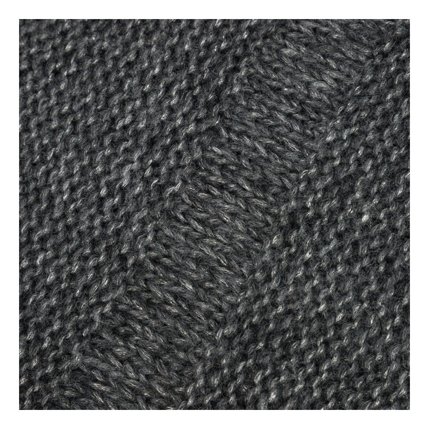 Wełniany szalik damski zimowy szary modny i ciepły D-03-GR